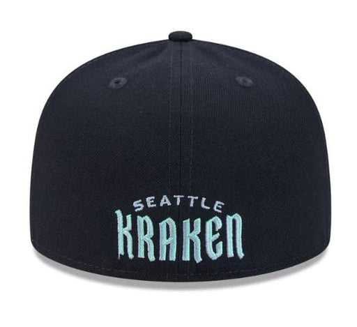 New Era Fitted Hat Adult Seattle Kraken New Era Navy 59FIFTY Fitted Hat - Men's