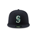 New Era Fitted Hat Adult Seattle Mariners New Era Navy Home Authentic Collection On-Field 59FIFTY Fitted Hat - Men's