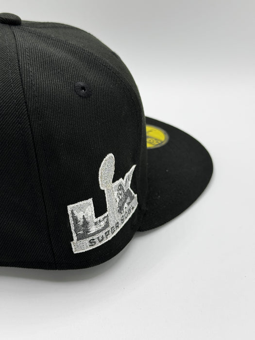 Adult Seattle Seahawks Black New Era Super Bowl 60 Custom 59FIFTY Fitted Hat - Men's