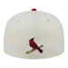 Adult St Louis Cardinals New Era Chrome 2 Tone Chain Stitch Logo 59FIFTY Fitted Hat - Men's