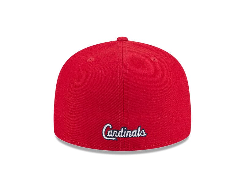 Adult St. Louis Cardinals New Era Red Overlap 59FIFTY Fitted Hat - Men's