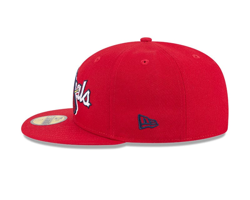 Adult St. Louis Cardinals New Era Red Overlap 59FIFTY Fitted Hat - Men's