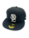New Era Fitted Hat Adult St. Paul Gophers New Era Black Custom Blackout 59FIFTY Fitted Hat - Men's