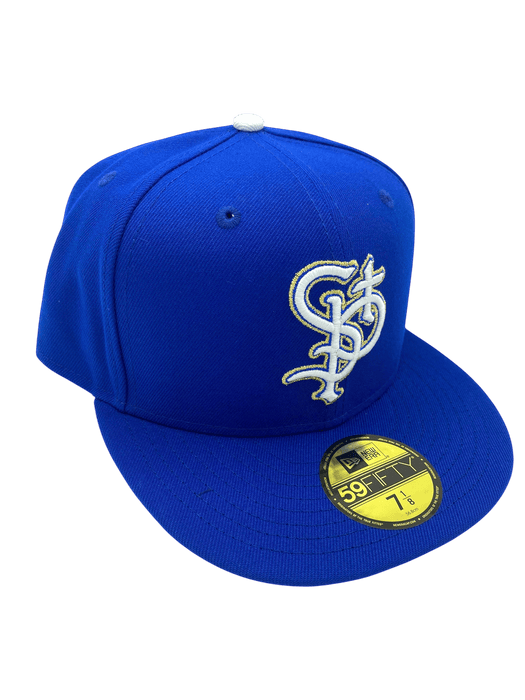 New Era Fitted Hat Adult St. Paul Saints New Era Blue On Field Remix Custom 59FIFTY Fitted Hat - Men's