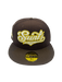 Adult St. Paul Saints New Era Brown Custom Side Patch 59FIFTY Fitted Hat - Men's