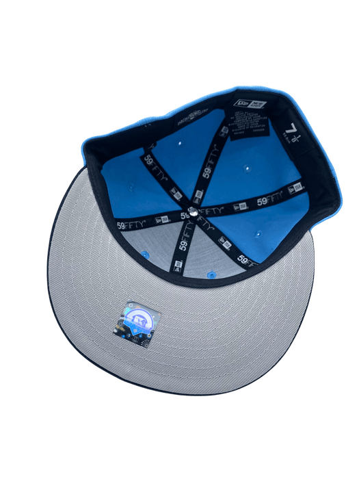 New Era Fitted Hat Adult St. Paul Saints New Era Light Blue/Navy Retro Custom Side Patch 59FIFTY Fitted Hat - Men's