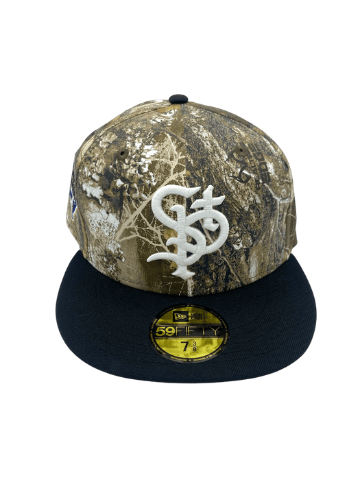 New Era Fitted Hat Adult St. Paul Saints New Era Realtree Camo Custom Side Patch 59FIFTY Fitted Hat - Men's