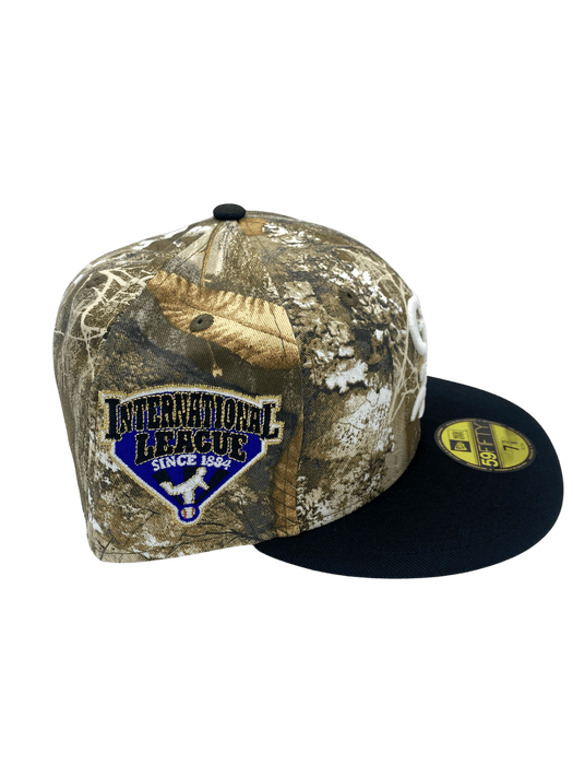 New Era Fitted Hat Adult St. Paul Saints New Era Realtree Camo Custom Side Patch 59FIFTY Fitted Hat - Men's