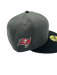 New Era Fitted Hat Adult Tampa Bay Buccaneers New Era Gray Fire the Cannons Custom Side Patch 59FIFTY Fitted Hat - Men's