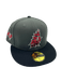 New Era Fitted Hat Adult Tampa Bay Buccaneers New Era Gray Fire the Cannons Custom Side Patch 59FIFTY Fitted Hat - Men's