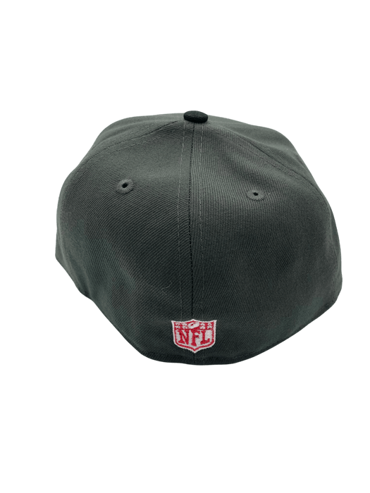 New Era Fitted Hat Adult Tampa Bay Buccaneers New Era Gray Fire the Cannons Custom Side Patch 59FIFTY Fitted Hat - Men's