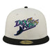 Adult Tampa Bay Rays New Era Chrome 2 Tone Chain Stitch Logo 59FIFTY Fitted Hat - Men's