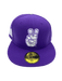 New Era Fitted Hat Adult TCU Horned Frogs New Era Purple Horns Up Custom Side Patch 59FIFTY Fitted Hat - Men's