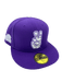New Era Fitted Hat Adult TCU Horned Frogs New Era Purple Horns Up Custom Side Patch 59FIFTY Fitted Hat - Men's