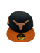 New Era Fitted Hat Adult Texas Longhorns New Era Black Hook Em Custom Side Patch 59FIFTY Fitted Hat - Men's