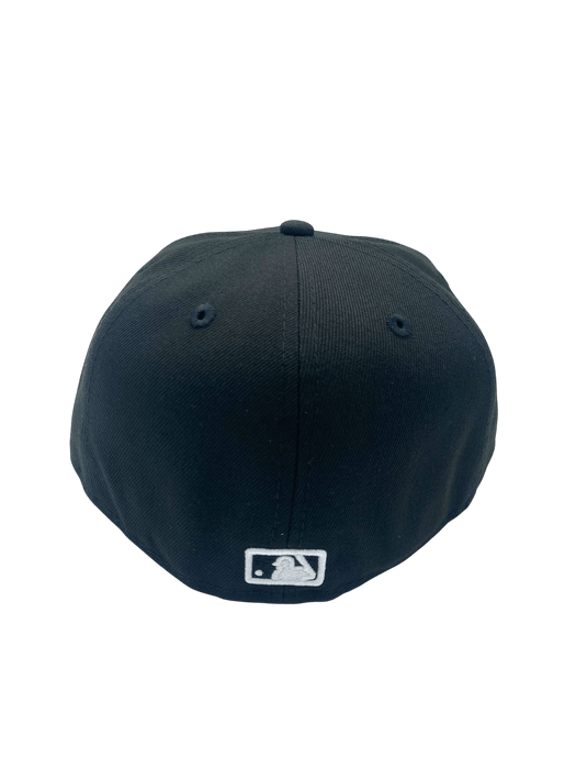 Adult Texas Rangers New Era Black/White Basic 59FIFTY Fitted Hat - Men's