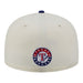 New Era Fitted Hat Adult Texas Rangers New Era Chrome 2 Tone Chain Stitch Logo 59FIFTY Fitted Hat - Men's