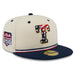 New Era Fitted Hat Adult Texas Rangers New Era Cream/ Navy 2026 Fourth of July On Field 59FIFTY Fitted Hat - Men's