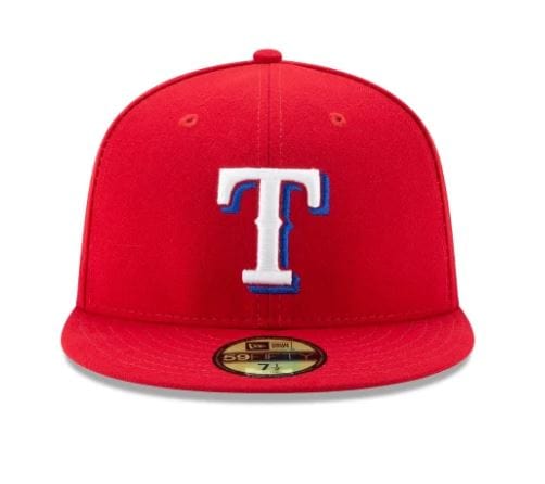 Adult Texas Rangers New Era Red Authentic Collection On-Field 59FIFTY Fitted Hat - Men's