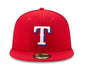 Adult Texas Rangers New Era Red Authentic Collection On-Field 59FIFTY Fitted Hat - Men's