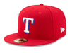 Adult Texas Rangers New Era Red Authentic Collection On-Field 59FIFTY Fitted Hat - Men's