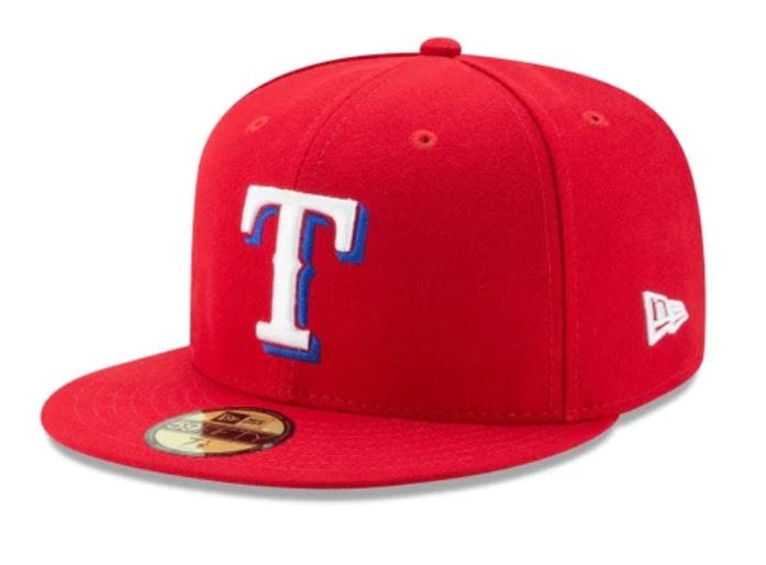 Adult Texas Rangers New Era Red Authentic Collection On-Field 59FIFTY Fitted Hat - Men's