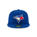 New Era Fitted Hat Adult Toronto Blue Jays New Era Blue Authentic Collection On Field 59FIFTY Fitted Hat - Men's