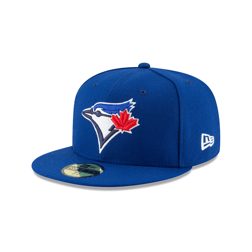 New Era Fitted Hat Adult Toronto Blue Jays New Era Blue Authentic Collection On Field 59FIFTY Fitted Hat - Men's