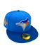 New Era Fitted Hat Adult Toronto Blue Jays New Era Blue Ivory Jays Custom Side Patch 59FIFTY Fitted Hat - Men's