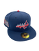 New Era Fitted Hat Adult Washington Capitals New Era Navy Mr. 895 Custom Side Patch 59FIFTY Fitted Hat - Men's