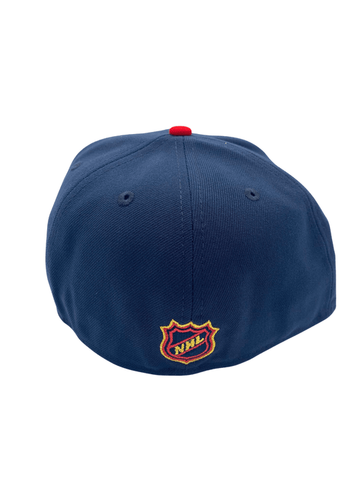 New Era Fitted Hat Adult Washington Capitals New Era Navy Mr. 895 Custom Side Patch 59FIFTY Fitted Hat - Men's