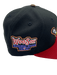 New Era Fitted Hat Adult Worcester Woo Sox New Era Black/Red Custom 59FIFTY Fitted Hat - Men's