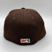 New Era Fitted Hat Adult Worcester Woo Sox New Era Brown Custom 59FIFTY Fitted Hat - Men's