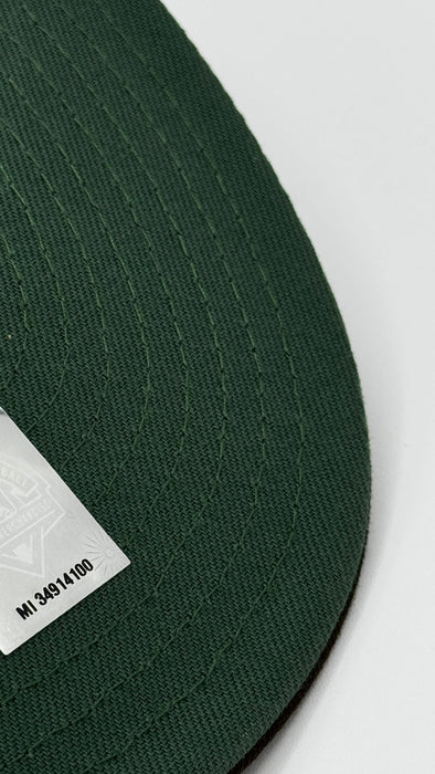 New Era Fitted Hat Adult Worcester Woo Sox New Era Brown Custom 59FIFTY Fitted Hat - Men's