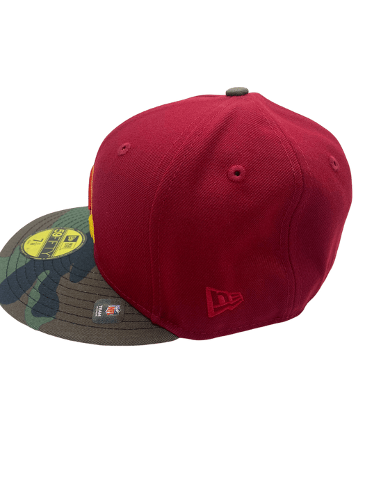 New Era Fitted Hat Arizona Cardinals New Era Red/Camo Custom Side Patch 59FIFTY Fitted Hat - Men's