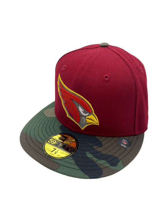 New Era Fitted Hat Arizona Cardinals New Era Red/Camo Custom Side Patch 59FIFTY Fitted Hat - Men's