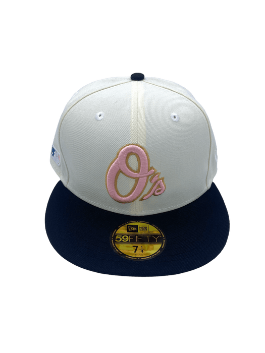 Baltimore Orioles New Era Cream/Black MP6 Custom Side Patch 59FIFTY Fitted Hat