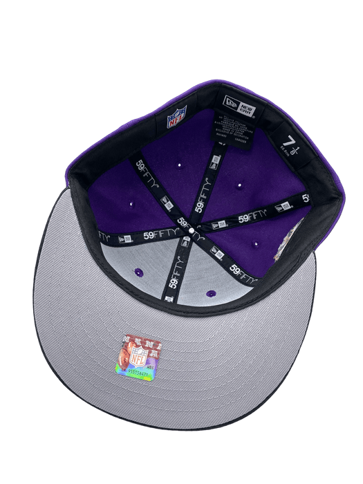 Baltimore Ravens New Era Purple The MVP Custom Side Patch 59FIFTY Fitted Hat