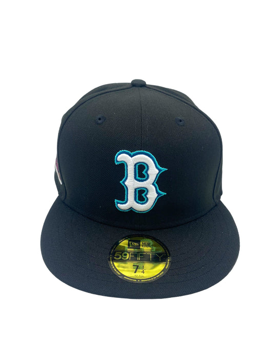 Boston Red Sox New Era Black MP6 Custom Side Patch 59FIFTY Fitted Hat, 7 / Black