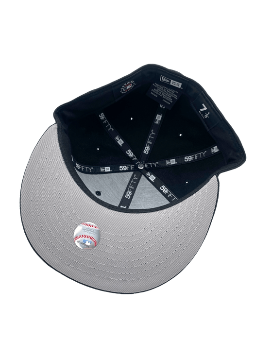 Boston Red Sox New Era Black/White Scripts 59FIFTY Fitted Hat - Men's