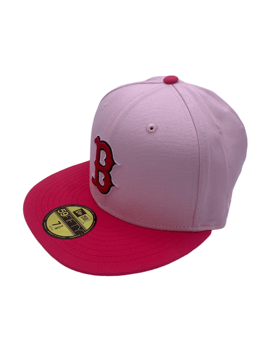 Boston Red Sox New Era Pink Bb Custom Side Patch 59FIFTY Fitted Hat, 7 1/4 / Pink