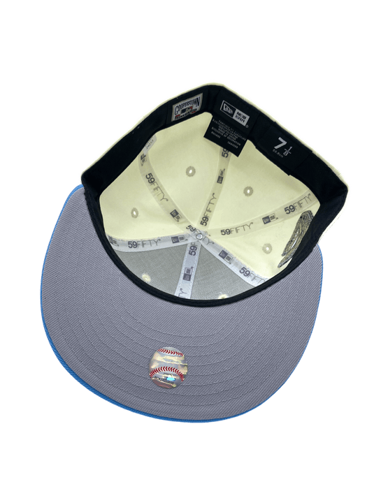 New Era Fitted Hat Brooklyn Dodgers New Era Chrome Freestyle Custom Side Patch 59FIFTY Fitted Hat - Men's