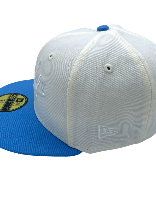 New Era Fitted Hat Brooklyn Dodgers New Era Chrome Freestyle Custom Side Patch 59FIFTY Fitted Hat - Men's