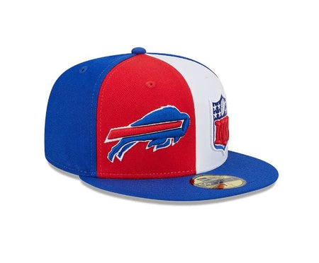 Buffalo Bills Hat Cap Fitted Men's 7 5/8 59FIFTY Black Blue NFL