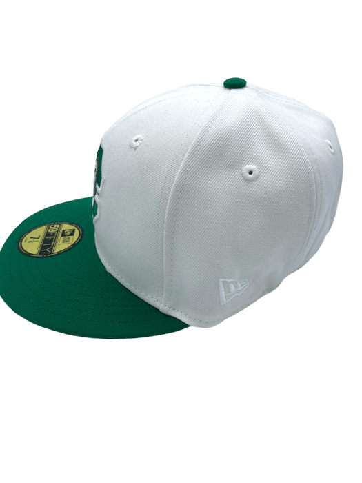 New Era Fitted Hat Chattanooga Lookouts New Era Chrome/Green Custom Side Patch 59FIFTY Fitted Hat - Men's