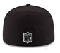 Chicago Bears New Era Black and White Collection 59FIFTY Fitted Hat