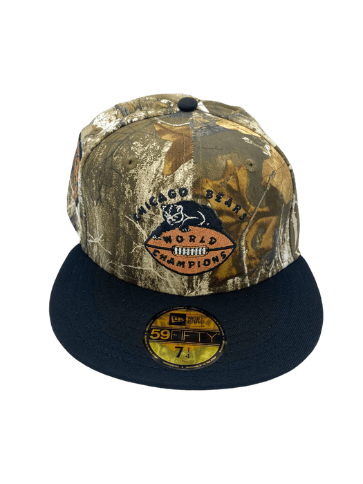 New Era Fitted Hat Chicago Bears New Era Camo/Black Custom Side Patch 59FIFTY Fitted Hat - Men's