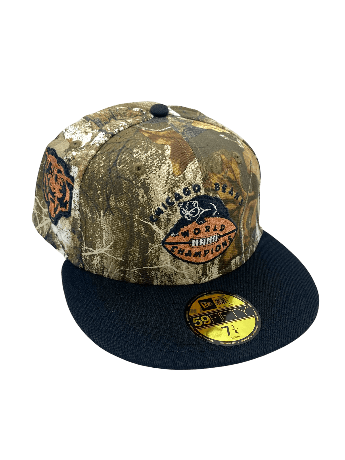 Adult Chicago Bears New Era Camo/Black Custom Side Patch 59FIFTY Fitte