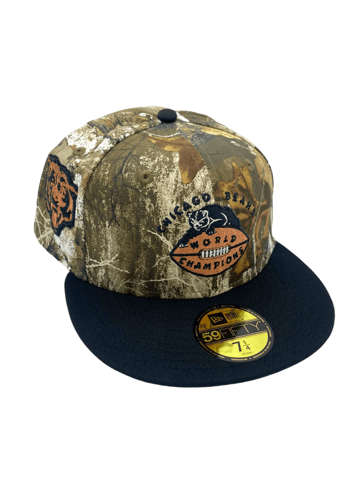 New Era Fitted Hat Chicago Bears New Era Camo/Black Custom Side Patch 59FIFTY Fitted Hat - Men's