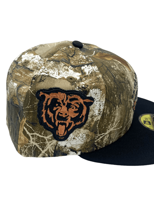 New Era Fitted Hat Chicago Bears New Era Camo/Black Custom Side Patch 59FIFTY Fitted Hat - Men's